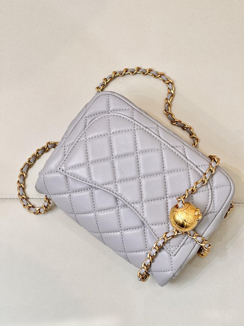 Chanel Lambskin Flap Bag AS1786 Grey