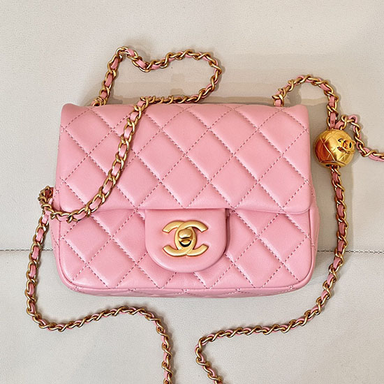 Chanel Lambskin Flap Bag AS1786 Pink