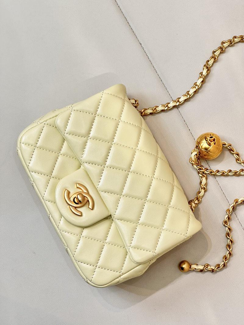 Chanel Lambskin Flap Bag AS1786 Yellow