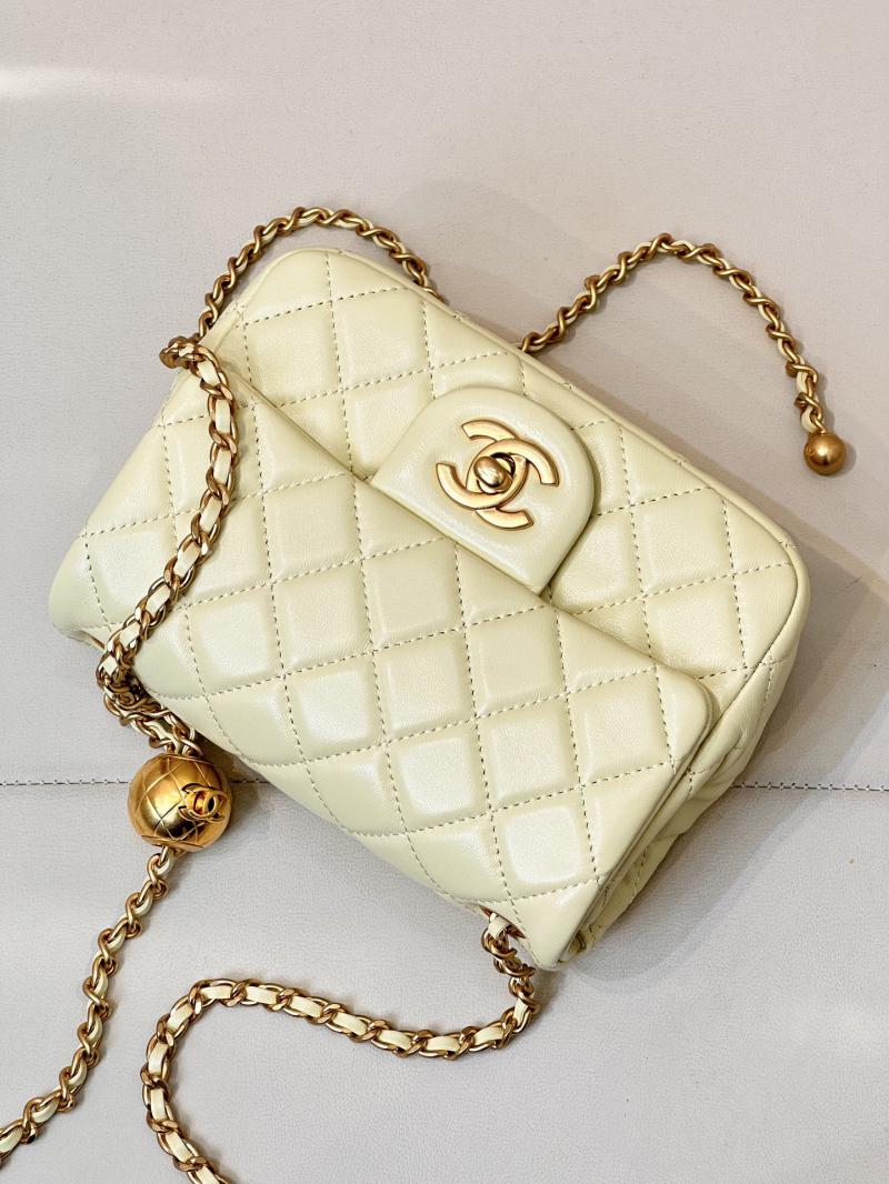 Chanel Lambskin Flap Bag AS1786 Yellow