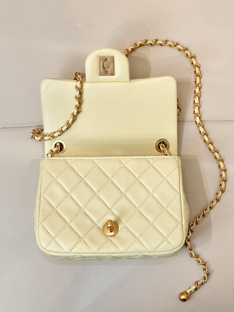 Chanel Lambskin Flap Bag AS1786 Yellow