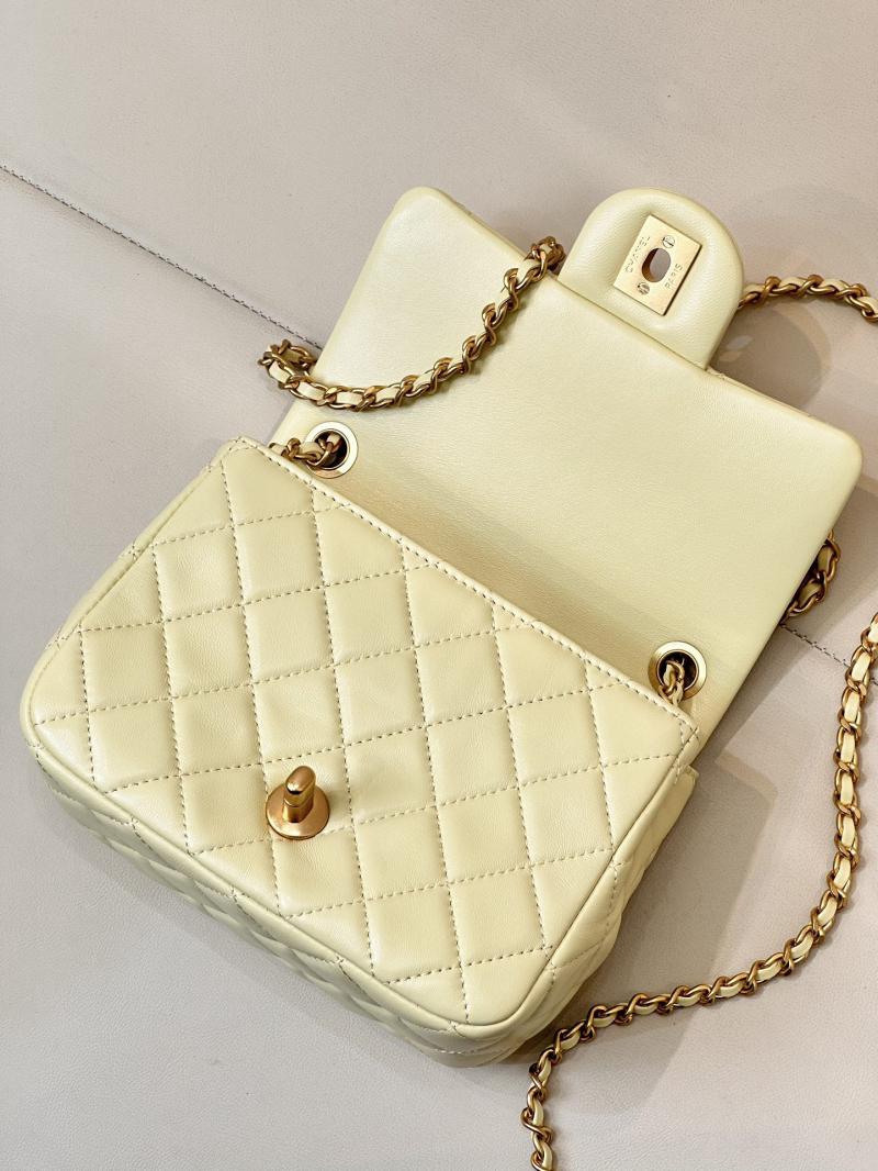 Chanel Lambskin Flap Bag AS1786 Yellow