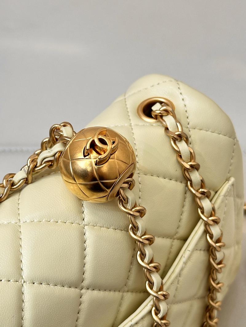 Chanel Lambskin Flap Bag AS1786 Yellow