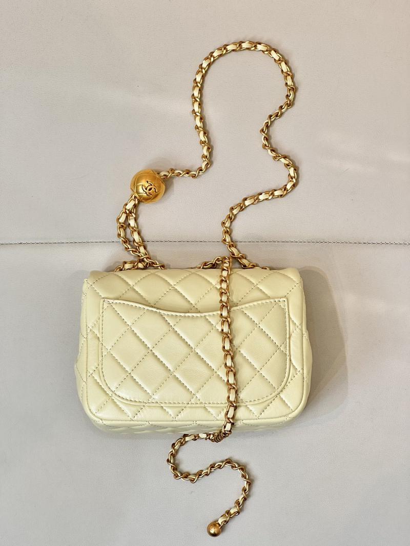 Chanel Lambskin Flap Bag AS1786 Yellow