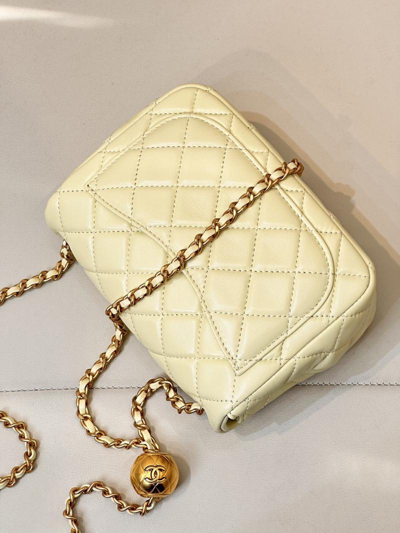 Chanel Lambskin Flap Bag AS1786 Yellow