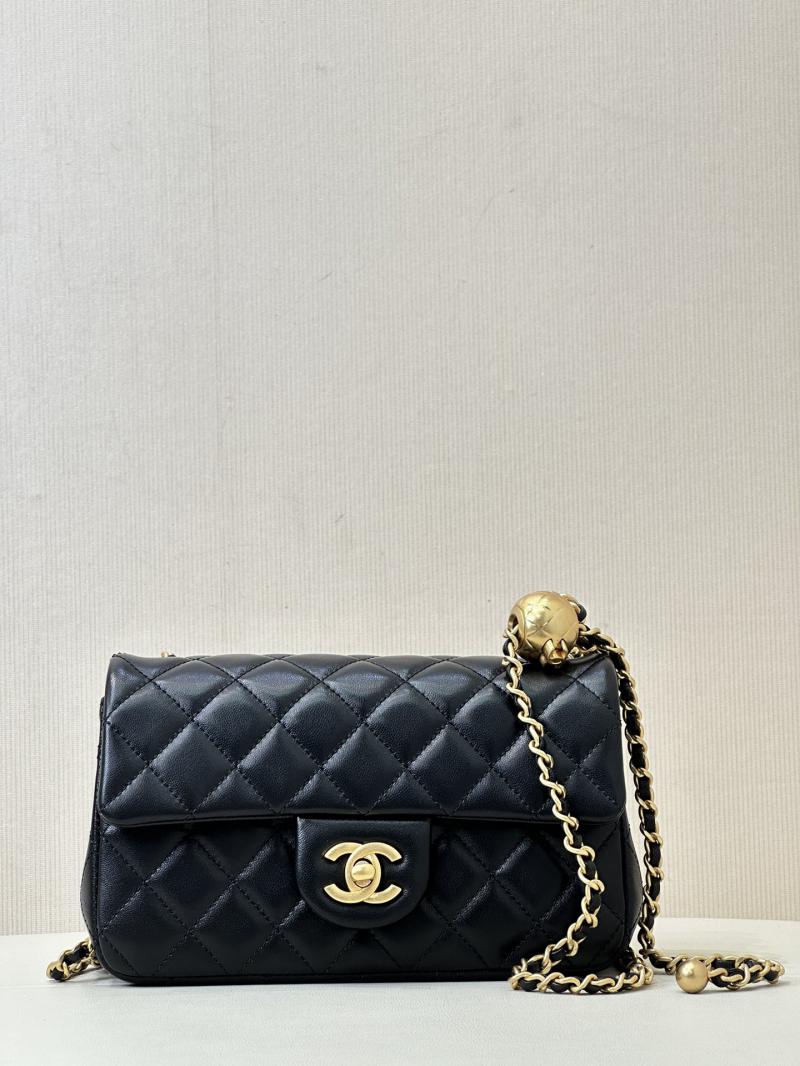 Chanel Lambskin Flap Bag AS1787 Black