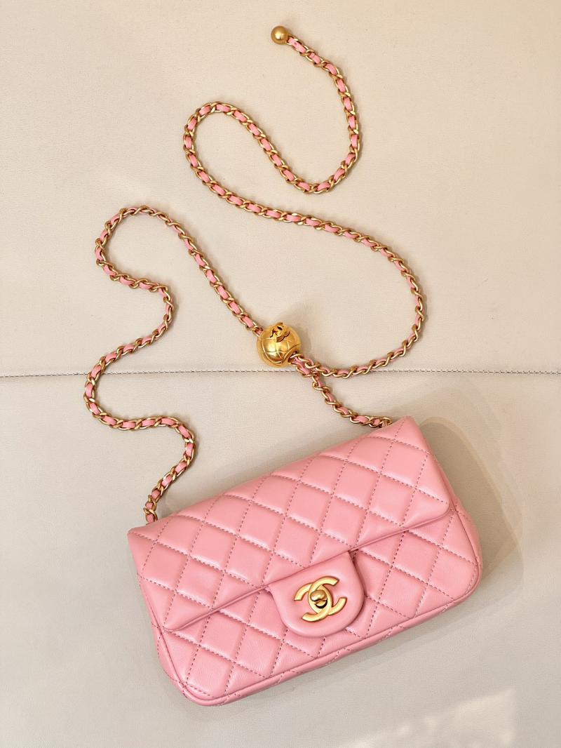 Chanel Lambskin Flap Bag AS1787 Pink