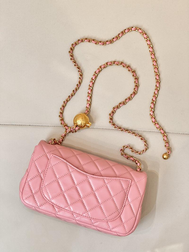 Chanel Lambskin Flap Bag AS1787 Pink