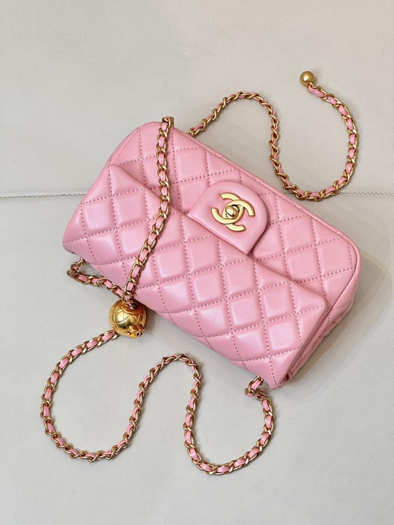 Chanel Lambskin Flap Bag AS1787 Pink