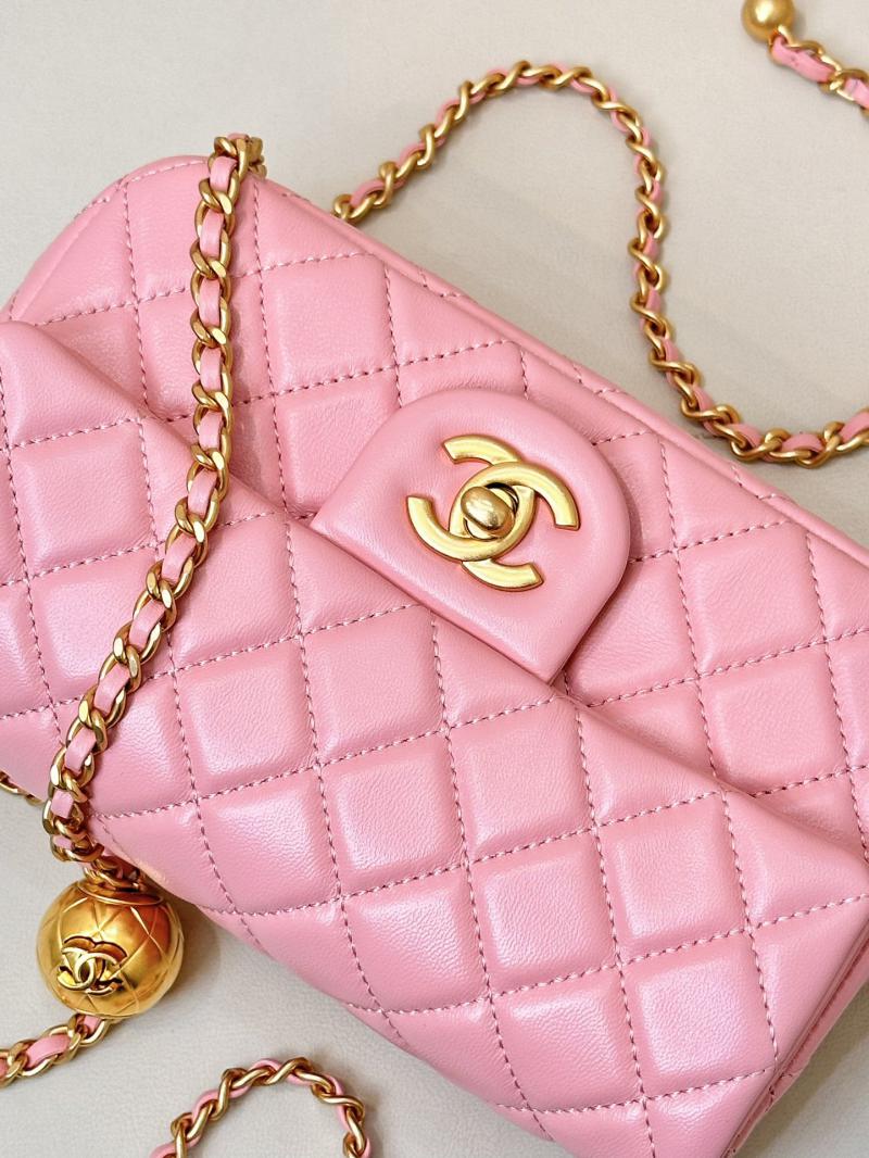 Chanel Lambskin Flap Bag AS1787 Pink