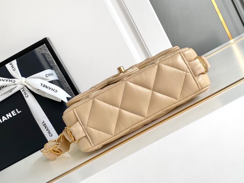 Chanel Lambskin Flap Bag AS2409 Beige