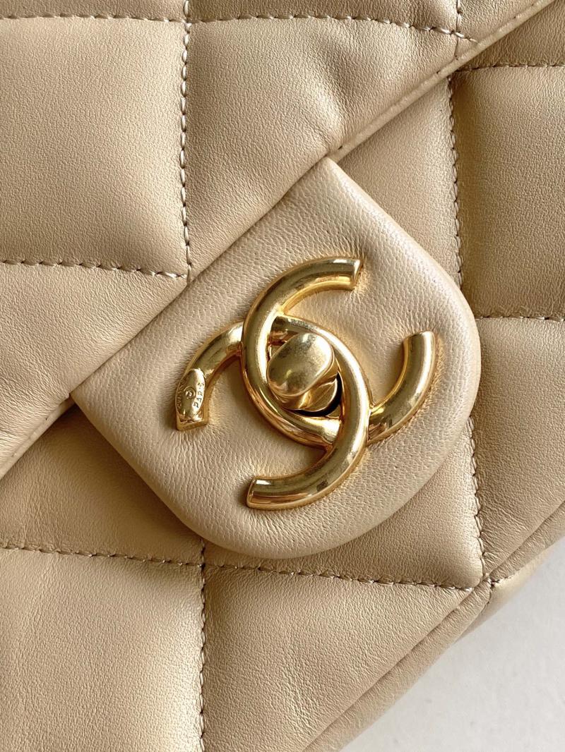 Chanel Lambskin Flap Bag AS2409 Beige