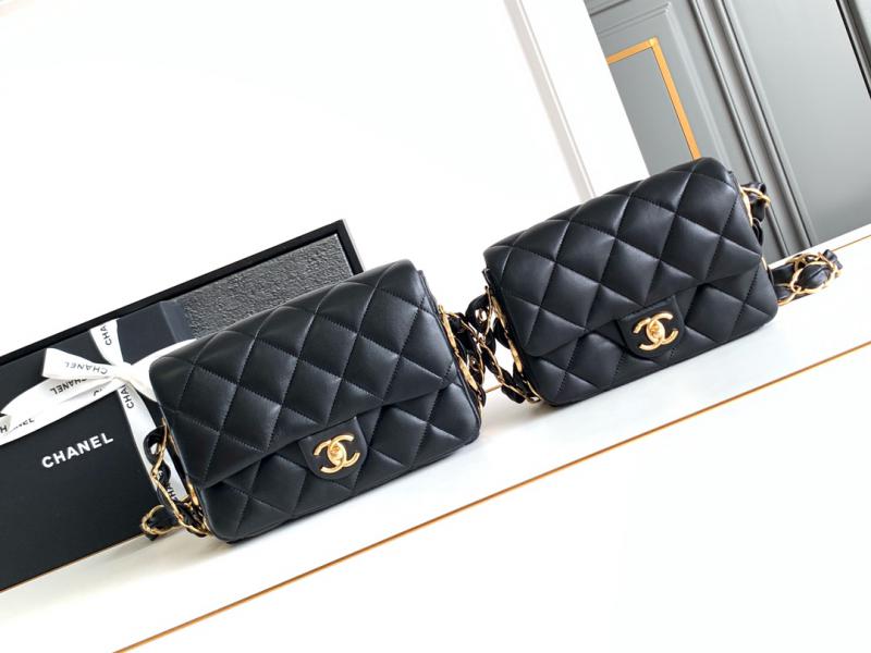 Chanel Lambskin Flap Bag AS2409 Black