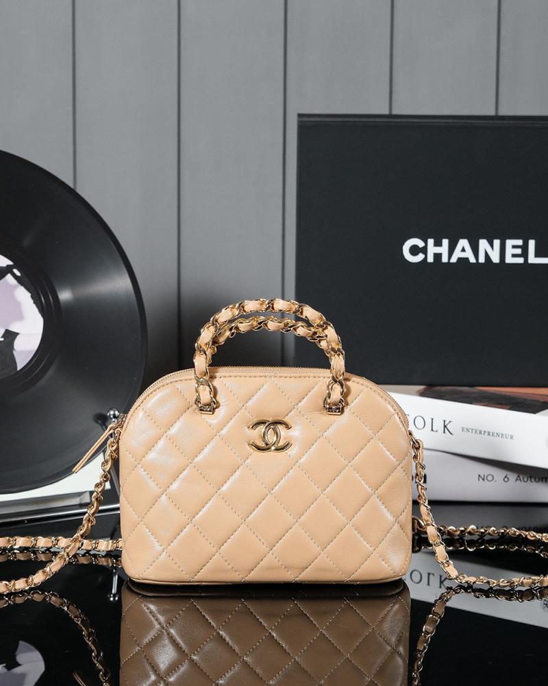 Chanel Lambskin Small Tote AS5130 Beige