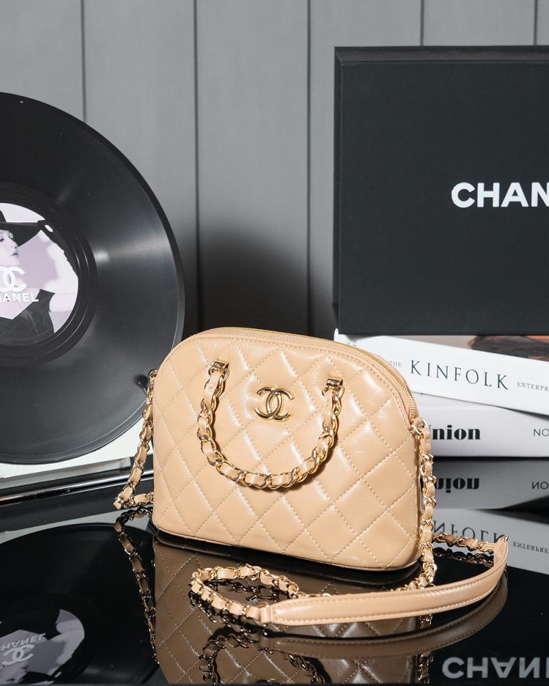 Chanel Lambskin Small Tote AS5130 Beige