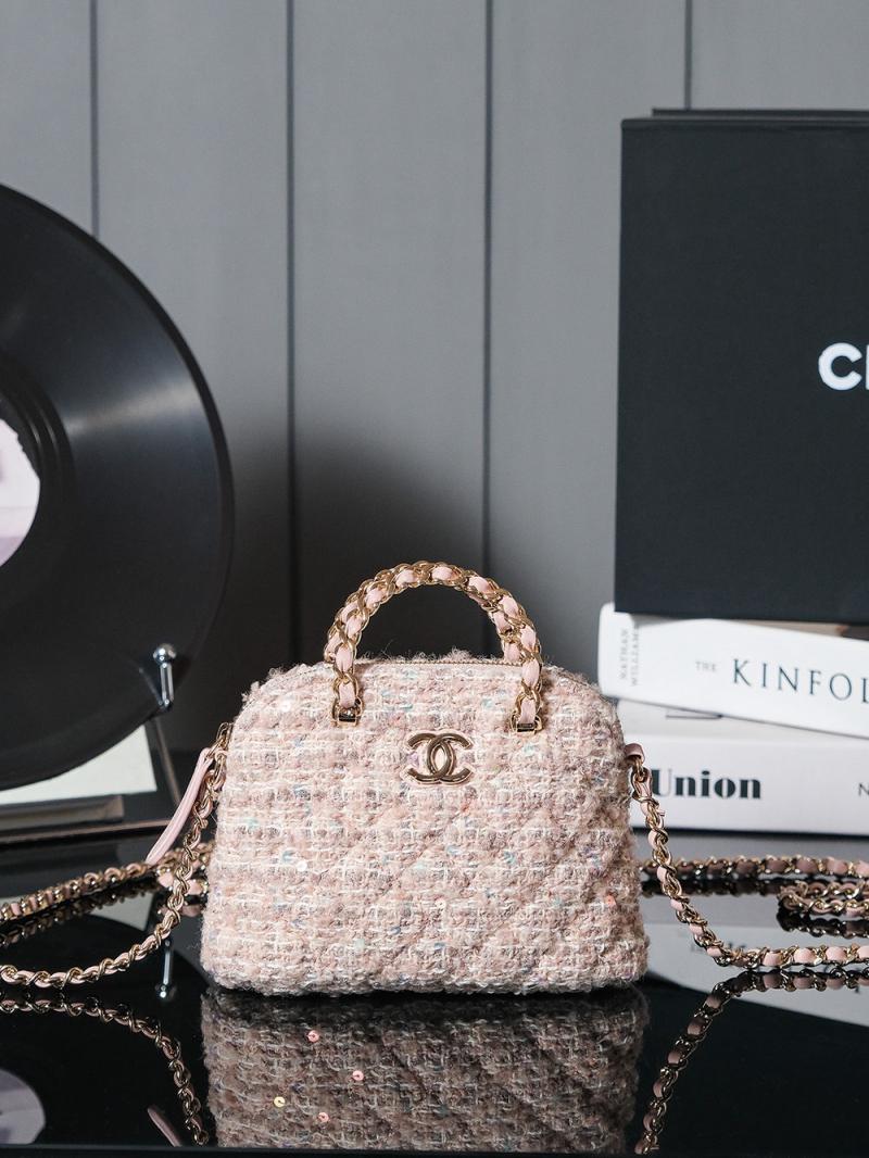 Chanel Wool Mini Tote Pink AS3354