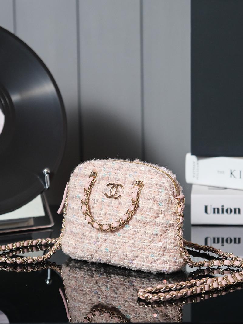 Chanel Wool Mini Tote Pink AS3354