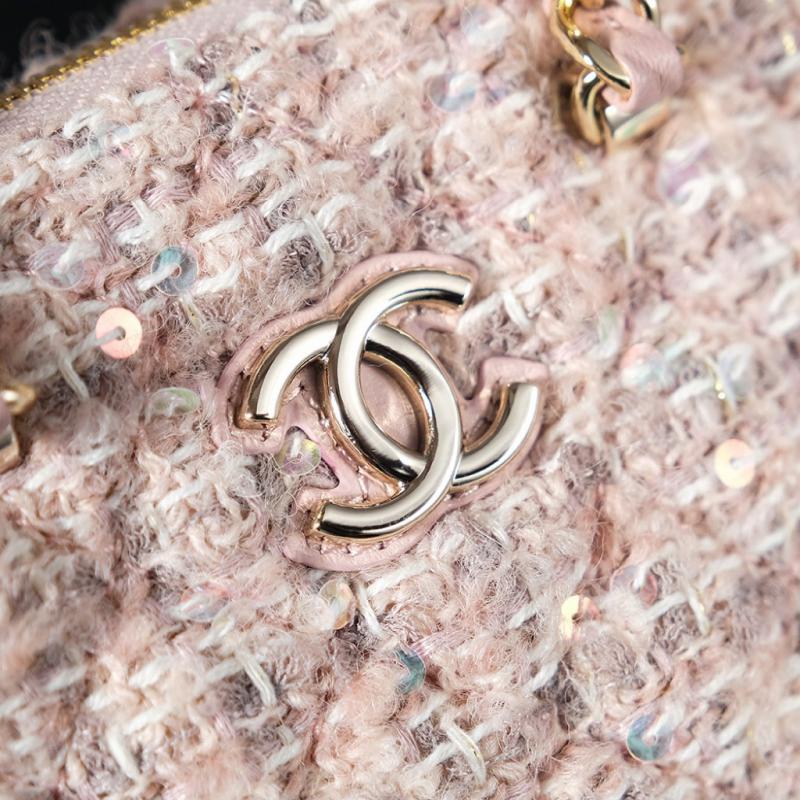 Chanel Wool Mini Tote Pink AS3354