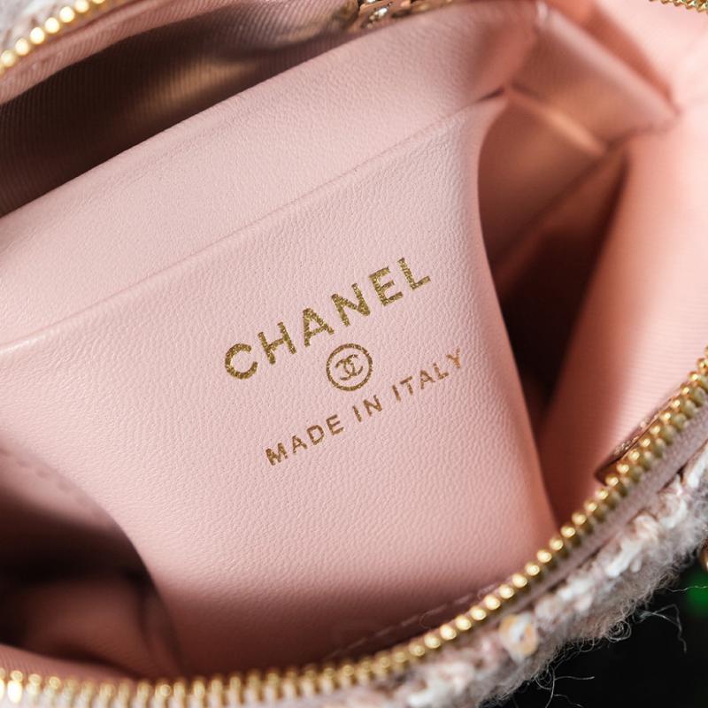 Chanel Wool Mini Tote Pink AS3354