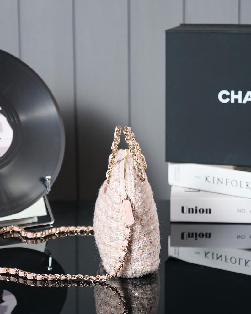 Chanel Wool Small Tote Pink AS5130