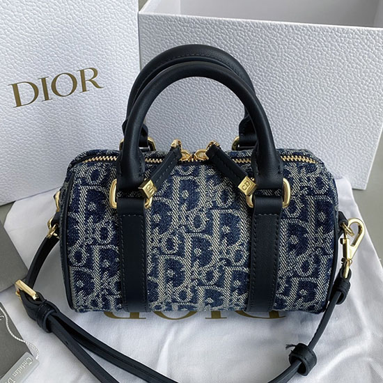 Dior Groove 16 Mini Bag S2348 Blue Denim