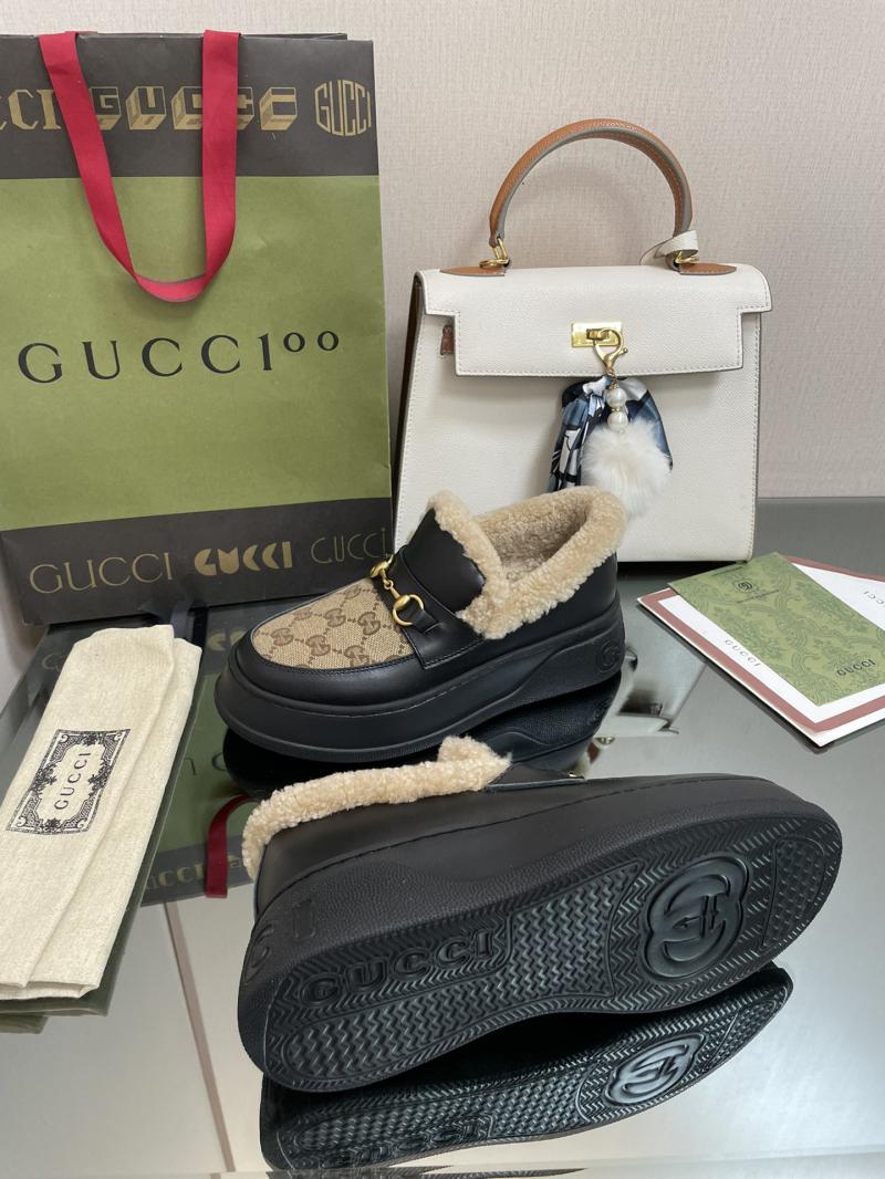 Gucci Wool Loafers SGL92502