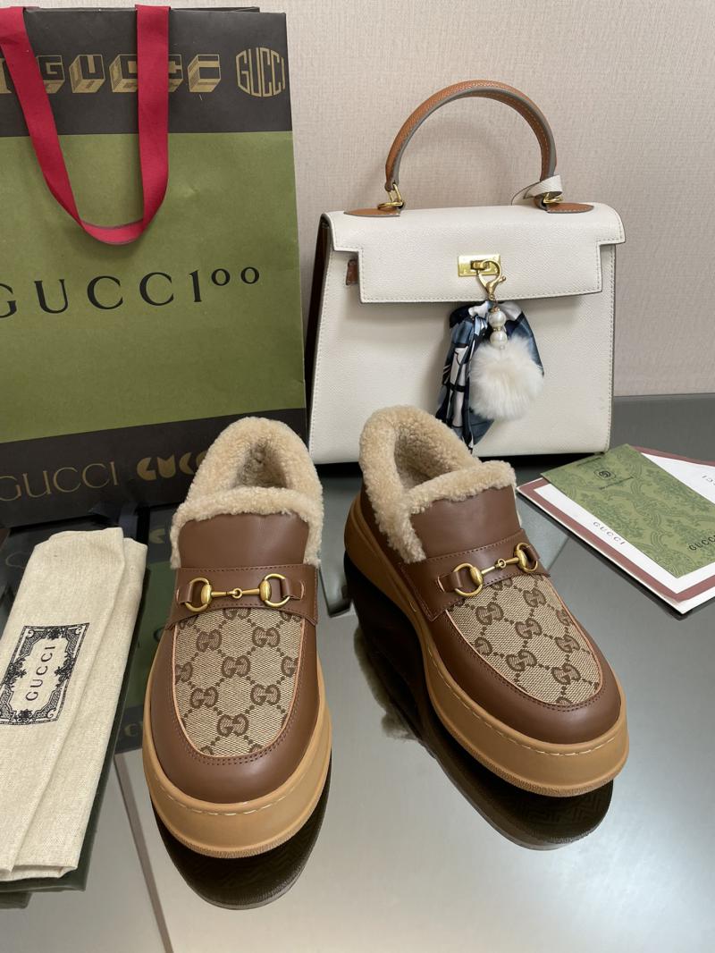 Gucci Wool Loafers SGL92503