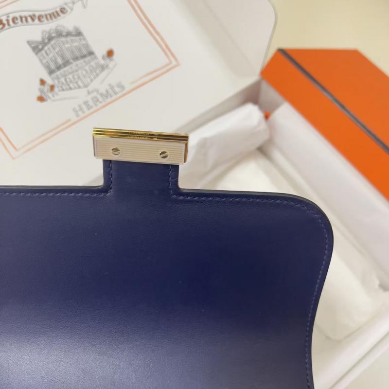 Hermes Epsom Leather Constance Bag HCE1923 Blue Saphir