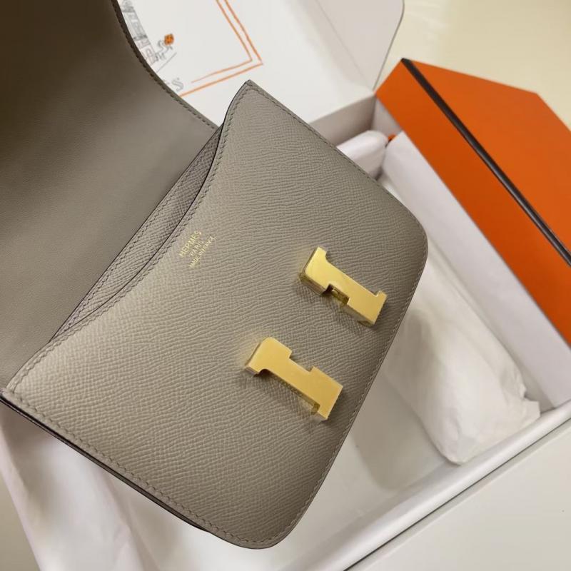 Hermes Epsom Leather Constance Bag HCE1923 Etoupe