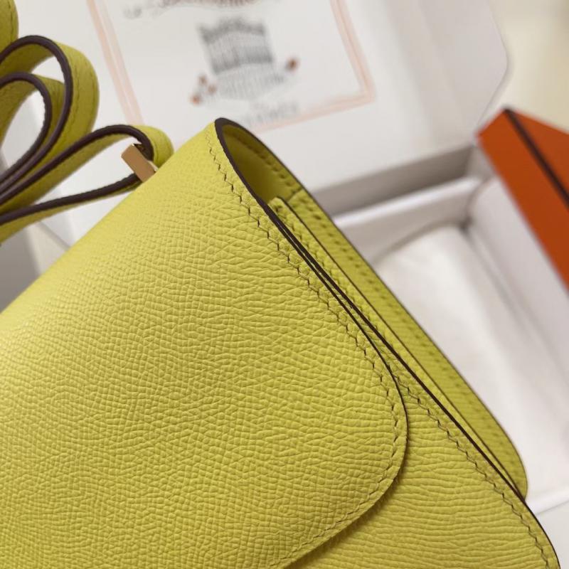 Hermes Epsom Leather Constance Bag HCE1923 Lime