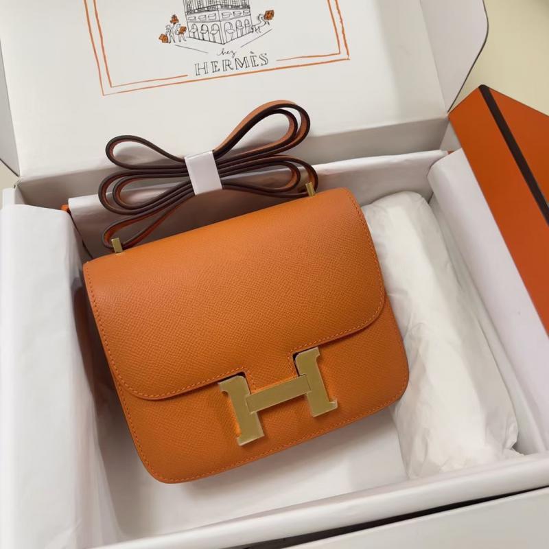 Hermes Epsom Leather Constance Bag HCE1923 Orange