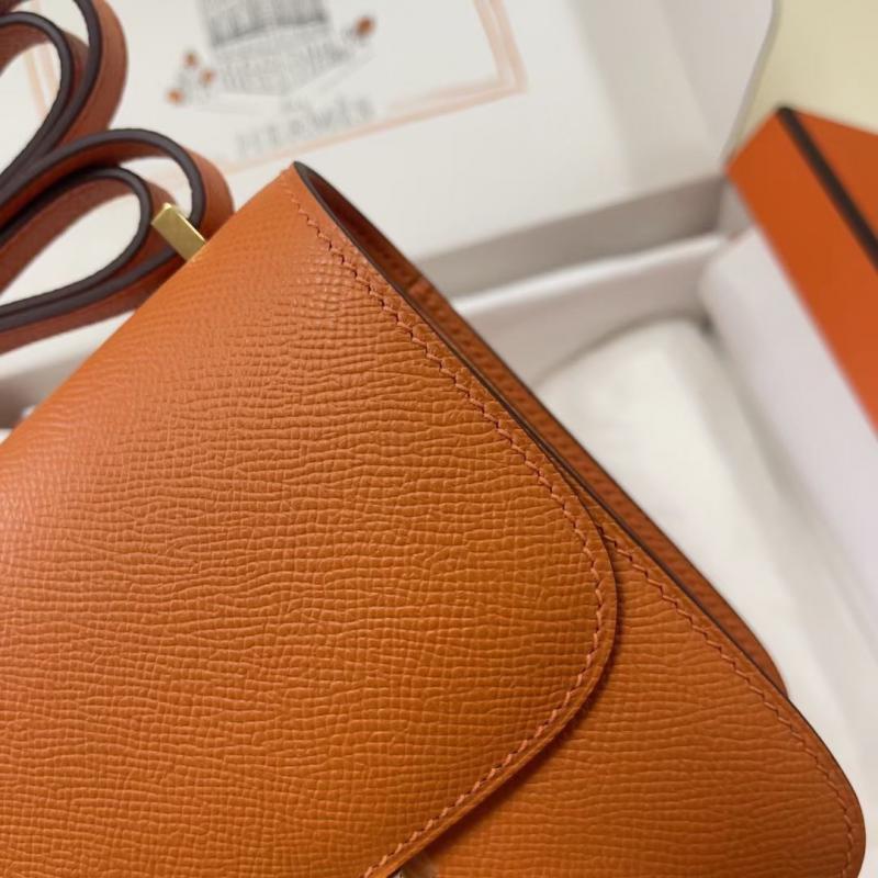 Hermes Epsom Leather Constance Bag HCE1923 Orange