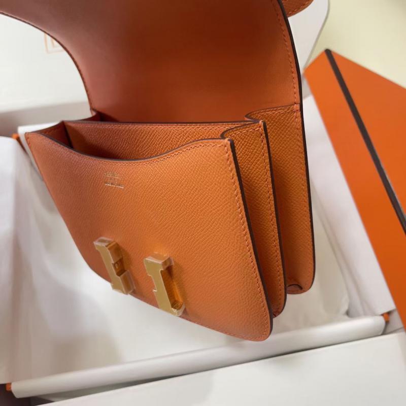 Hermes Epsom Leather Constance Bag HCE1923 Orange