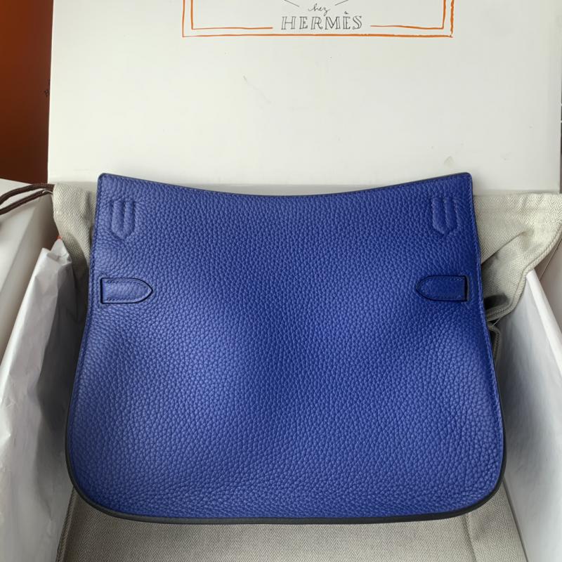 Hermes Taurillon Clemence Jypsiere 28 HJ28 Blue Electric