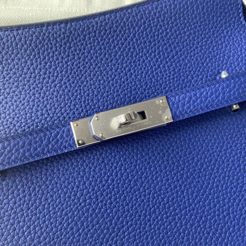 Hermes Taurillon Clemence Jypsiere 28 HJ28 Blue Electric