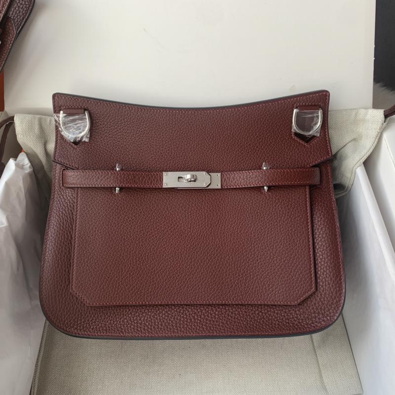 Hermes Taurillon Clemence Jypsiere 28 HJ28 Burgundy