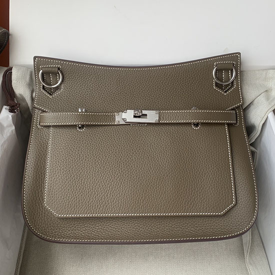 Hermes Taurillon Clemence Jypsiere 28 HJ28 Etoupe