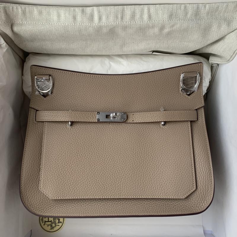 Hermes Taurillon Clemence Jypsiere 28 HJ28 Gris Tourterelle