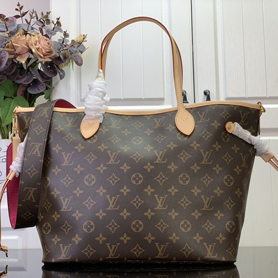 Louis Vuitton Neverfull MM with Strap M12096 Rose