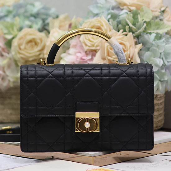 Medium Dior Ange Bag M4402 Black