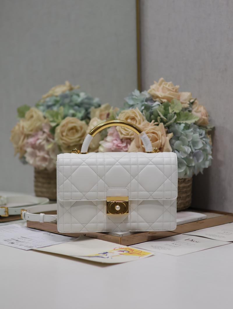 Medium Dior Ange Bag M4402 Cream