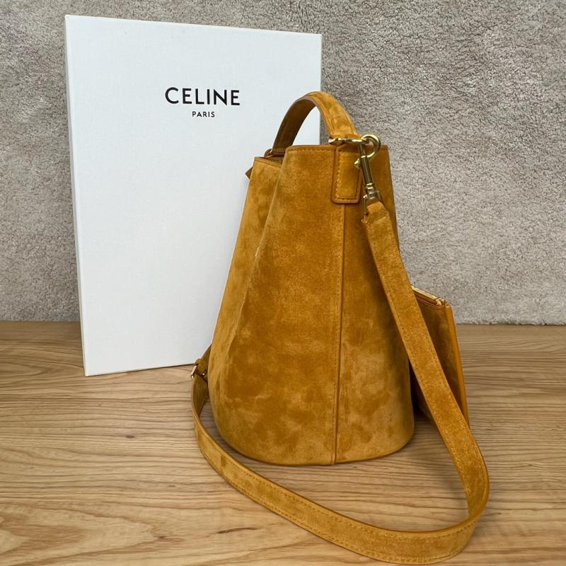 Medium Louise Suede Calfskin Bag Pecan 116613