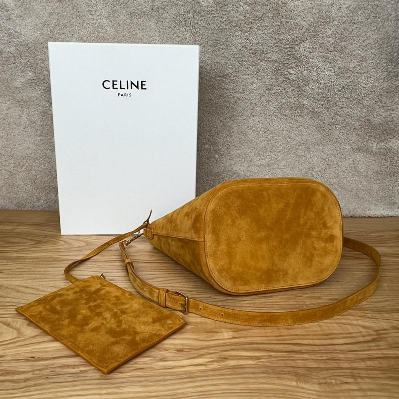 Medium Louise Suede Calfskin Bag Pecan 116613