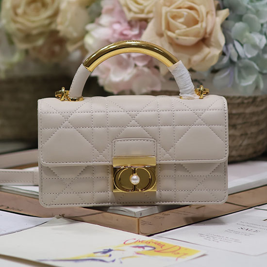 Mini Dior Ange Bag M4401 Light Beige