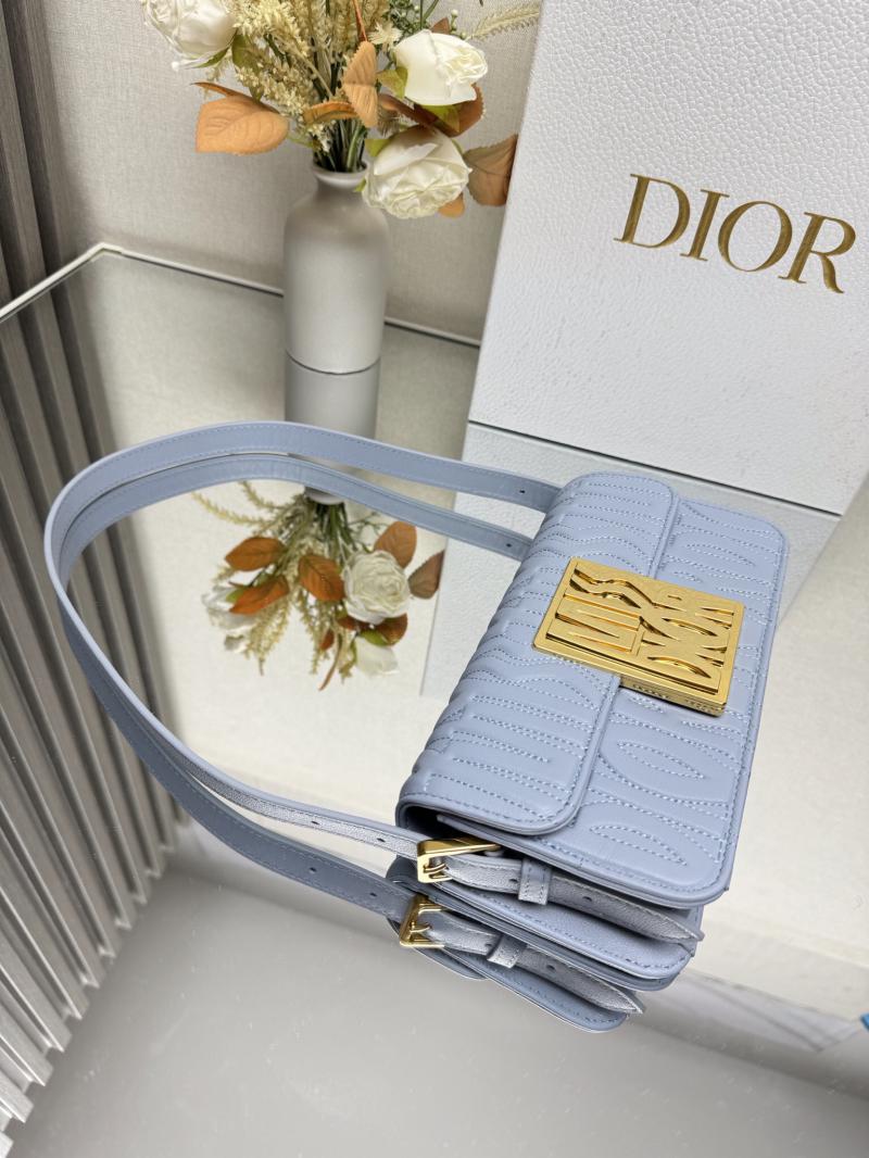 Miss Dior Flap Bag Black M2610 Blue