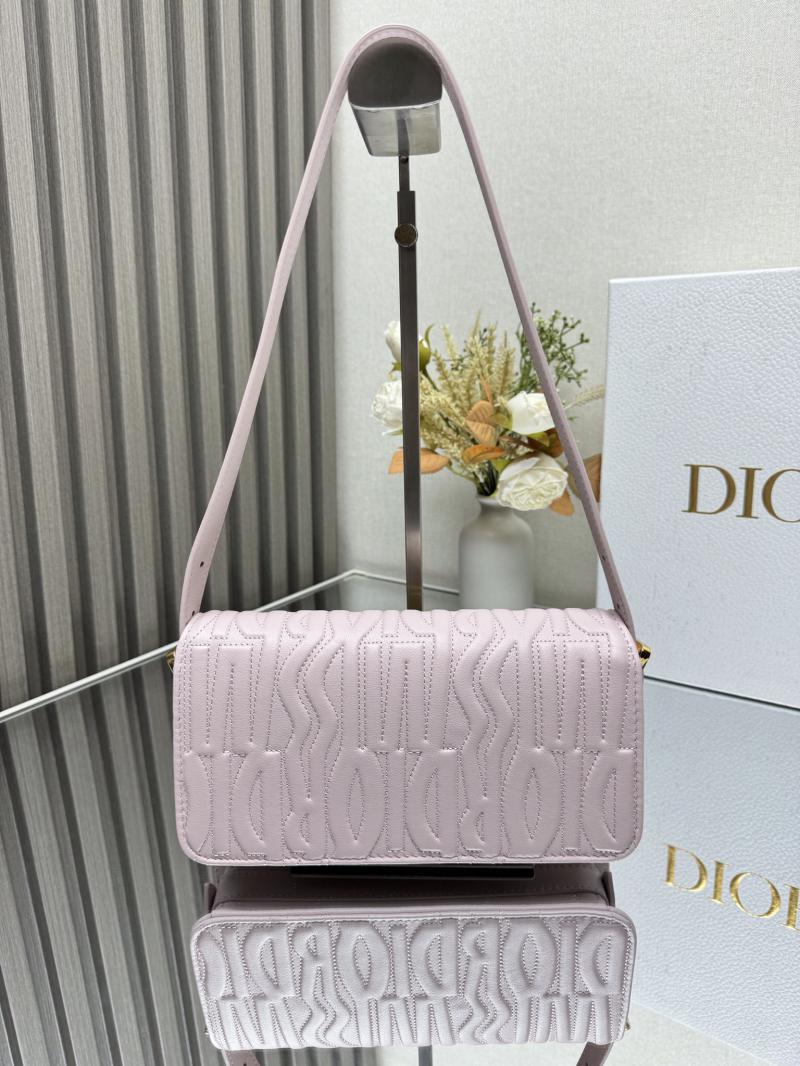 Miss Dior Flap Bag Black M2610 Pink