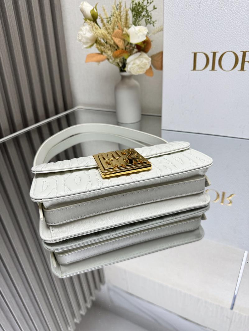 Miss Dior Flap Bag Black M2610 White