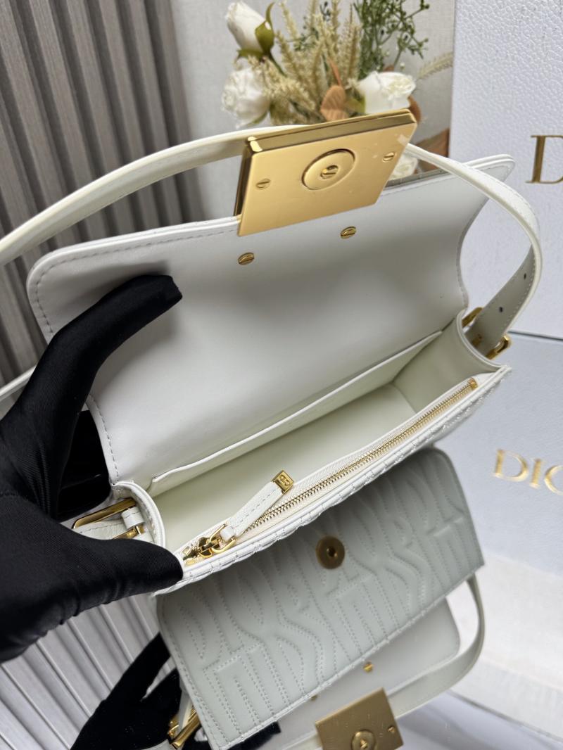 Miss Dior Flap Bag Black M2610 White