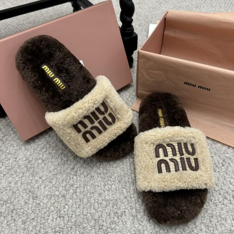 Miu Miu Wool Slippers SMS92501