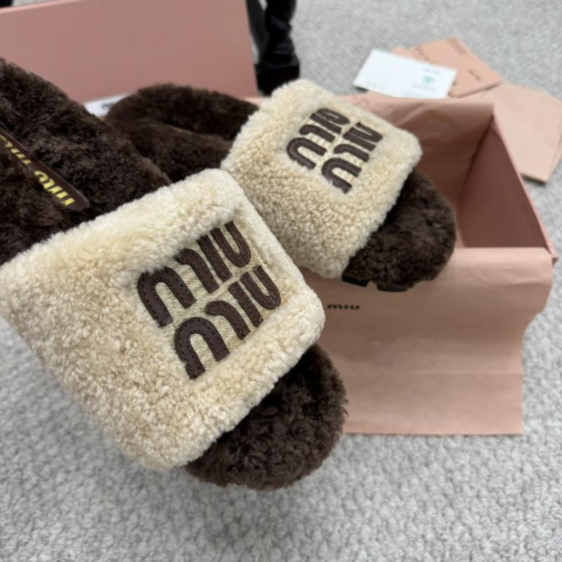 Miu Miu Wool Slippers SMS92501